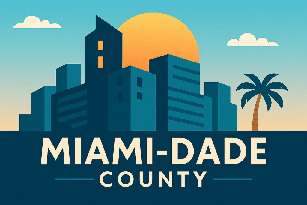 Miami-Dade County graphic for Labros Property Holdings, representing the company’s home-buying services across Miami-Dade neighborhoods and communities.